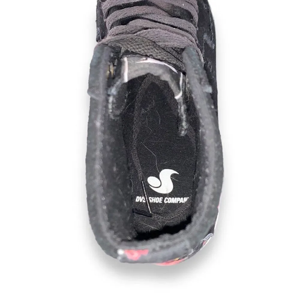 DVS Tripp‎ High Top Skate Sneakers Black Suede DVF0000263 Women's 5.5